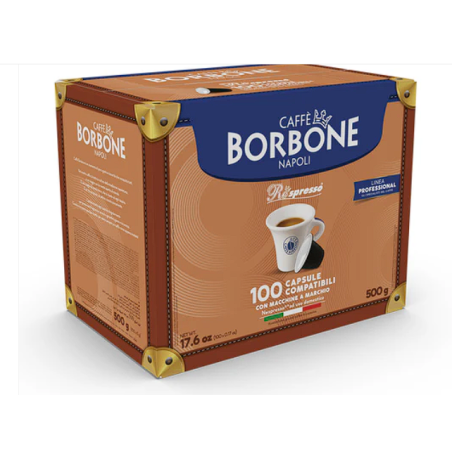 100 capsule Caffè Borbone  Miscela Blu - Compatibili con le Macchine Nespresso