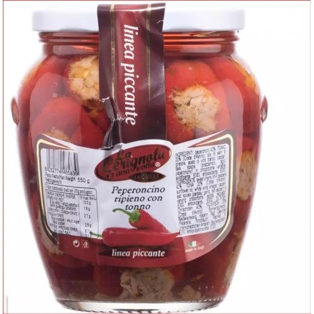 Peperoncino Ripieno con tonno 550g La Cerignola di una volta