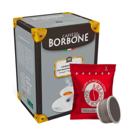 50 capsule Compatibili Espresso Point Caffè Borbone Miscela Rossa
