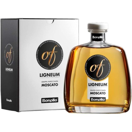 Grappa Bonollo OF Ligneum Moscato Invecchiato  70 CL In astuccio 42% VOL