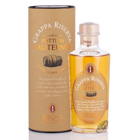 Grappa Riserva  Sibona Botti da Sauternes 44% vol. 0,50l