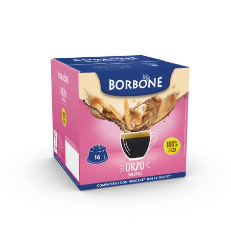 16 Capsule Borbone Orzo Solubile Compatibili Con  Nescafè "Dolce Gusto"